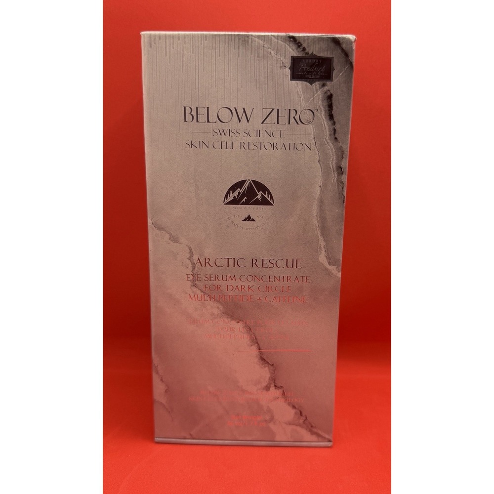 Below Zero Artic Rescue Eye Serum Dark Circle Multi-Pepride /Caffeine New